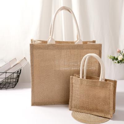 China Wholesale Eco-Friendly Cheap Custom Woven Logo Printed Woven Sack Promotional Tote Woven Sack Jute Shopping Bags Printed Logo for sale