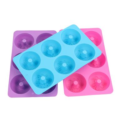 China 12 Cavities Sustainable Durable Handmade Afternoon Tea Donut Dessert Tool Silicone Cake Mold for sale