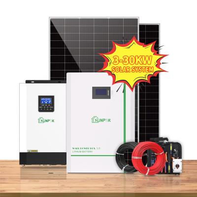 Κίνα Sunpok Hybrid Solar System Kit 7kw 8kw 10kw Grid Tie On Grid Hybrid Solar Inverter προς πώληση