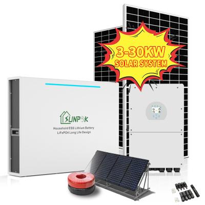 China Off Grid Hybrid Solar Wind Power System 5Kw 8Kw 10Kw 12Kw Off Grid Home Electric System for sale