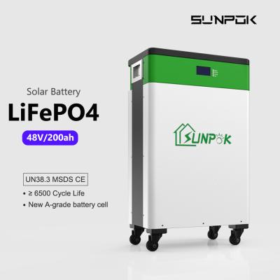 China Nuevo diseño de Power Wall 5kw Lifepo4 48v 200ah Pared 10kwh Batería de litio para el hogar Batería solar 51.2v en venta