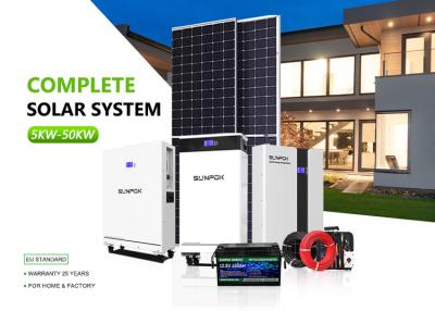 China Hybrid Solar Energie Inverters Lithium Batteries For Systems 5kw 15kw 30kw Off Grid Home System for sale