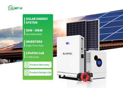 China 10kw 15kw 20kw Hybrid Solar System 8kw Home Energy Storage Inverter Battery for sale