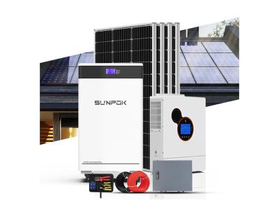 China Solar Power System Home Complete Hybrid Rooftop Set 5000w 15kw Solar System for sale