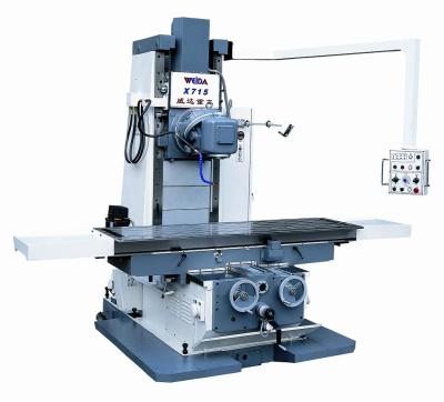 China X715 Pivot Head Bed Heavy Cutting Type Universal Milling Machine For Sale 2100*500 for sale