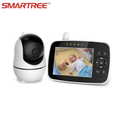 China PAN-TILT SMARTREE factory price 3.5 inch Amazon hot pan/tilt video baby monitor with night vision two way talking for sale