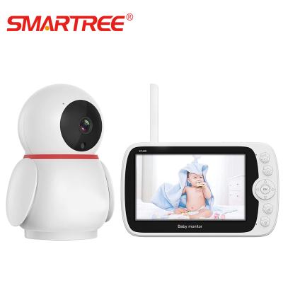 China PAN-TILT 5 Inch 1080p Two Way Talking Baby Monitor With Night Vision for sale