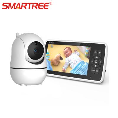 China PAN-TILT 5inch HD Wireless Home Security PTZ Control Crying Detection Baby Monitor with Camera for sale