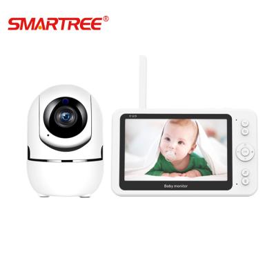 China The latest 5 inch 1080P 2.0Mp baby monitor from PAN-TILT 2020, video baby camera, baby monitor factory for sale