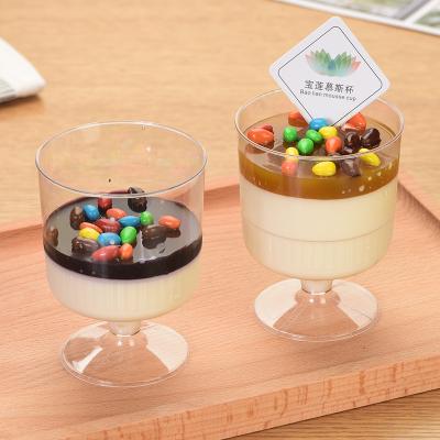 China Professional food grade factory directly supply plastic cup for yogurt ice cream juice and pudding for sale