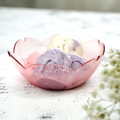 China High quality food grade, good prices plastic creative small pastry ice cream cherry blossom bowl for sale