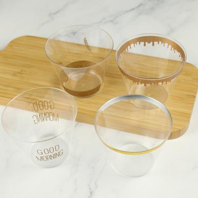 China Single-wall creative transparent ancient cup dessert cake plastic cup mousse for sale