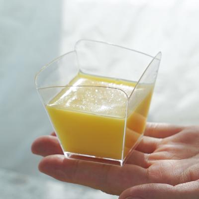 China Cheap and high quality food grade plastic PS cups are perfect for cups of desserts, parfaits, yogurt or juice for sale