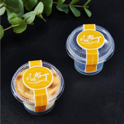 China Food Around Plastic Disposable Cupcake Cupcake Mousse Cup Disposable Heat Resistant Pudding Cup for sale