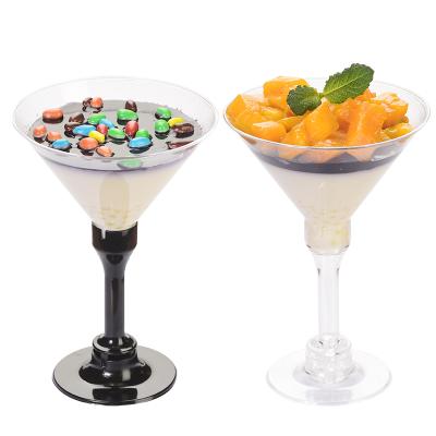 China Large direct wholesale food grade standard unbreakable plastic champagne goblet for sale