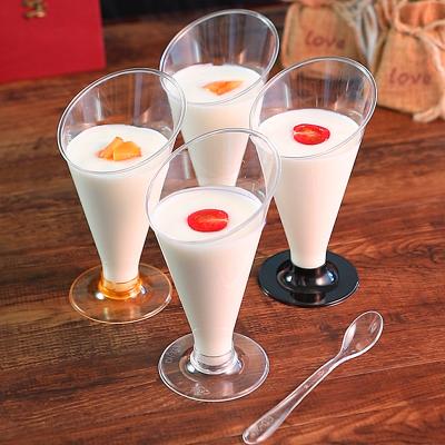 China Hot Selling Food Grade Porcelain Manufacture Quality Transparent Plastic Wine Cup Plastic Champagne Glasses for sale