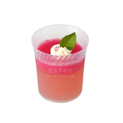 China Disposable plastic yogurt cups dessert cups single wall plastic clear plastic dessert cups for sale