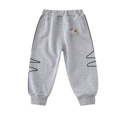 China Anti-wrinkle spring and autumn boys new fashion casual knitted fabric elastic waist circumference boys 2 year old wear pants sweatpants for sale