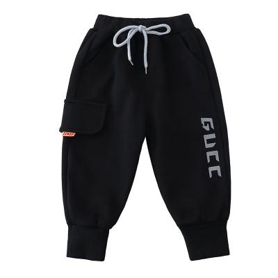 China Amazon Hot Selling New Boys Sports Drawstring Anti-wrinkle Spring Pants Babies Boy Elastic Black Toddler Trousers for sale