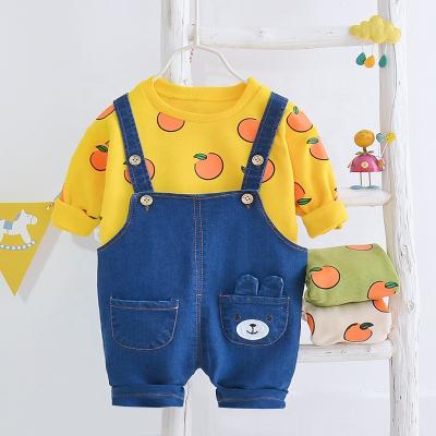 China New Design KIS Smart Casual Jumpsuits Hoodis + Pants Comfortable Cartoon Pattern Boy's Fashionable Clothing Children Suit Long Sleeve for sale