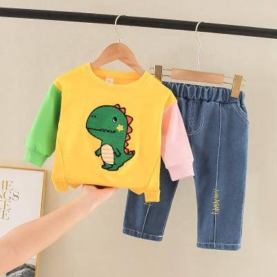 China Kids Casual Fashion Clothes 2021Fashionable For Girls Two Piece Pants Sets Kids Casual Denim Shorts Suit Boys And Girls Can Use It for sale