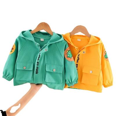 China Boys Anti Shrink Fall/Winter Boys Hooded Embroidered Woven Jackets Used By Kids Ages 2-6 for sale