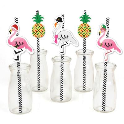 China Customized Eco Friendly Disposable Paper Straws Flamingo Pink Succinct Report for sale