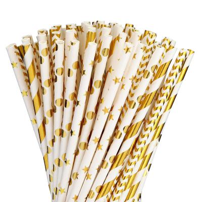 China Cheap Biodegradable Custom Size Diameter 12MM 13MM Paper Party Paper Straw for sale