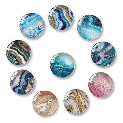 China Animal Funky Colorful Cheap Custom Square Shaped Glass Round Fridge Magnets for sale