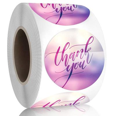 China Professional Custom Christmas Thank You Dot Sticker Roll From Cartoon Sticker Makers for sale