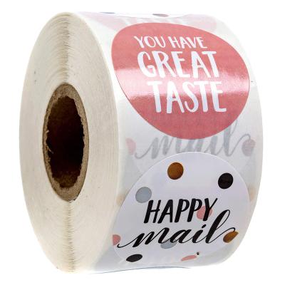 China Removable Window Sticker Fashion Popular Sticker Printing PVC Roll Kawaii Thank You Roll for sale