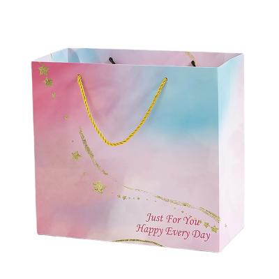 China Recycled Materials Environmentally Wholesale Pet Grab Kraft Top Custom Printed Paper Food Bag for sale