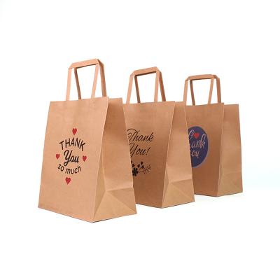 China Recycled Materials Accept Custom Order Eco Recycled Outlet Take Out Fast Food Oily Paper Bag for sale