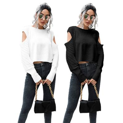 China Wholesale Custom Breathable 2022 Autumn/Winter Fashion Short Long Sleeve Pullover Women's Sweaters Ladies Knitted Crop Tops for sale