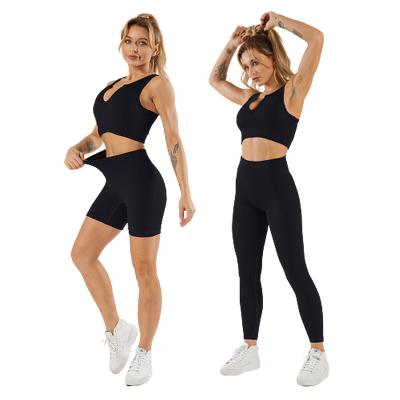 China Wholesale High Quality Breathable Explosive Sports Jogging Yoga Workout Sets Clothing Women Active Wear Gym Fitness Sets for sale