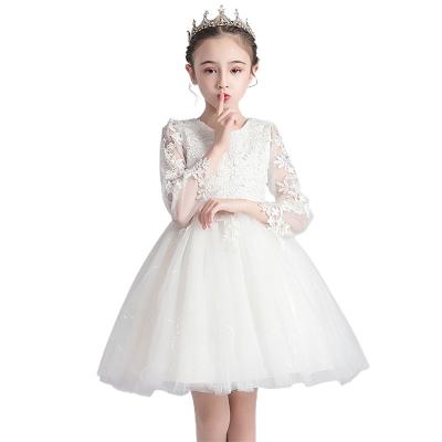 China Wholesale high quality washable 6 to14 years wedding dress girls bridesmaids dresses lace up dress for sale