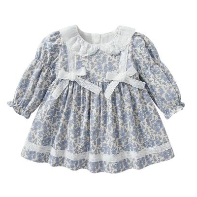 China Wholesale Washable Spring Autumn Sweet Printed Long Sleeve 2 Years Baby Dress Toddler Girls Dresses for sale