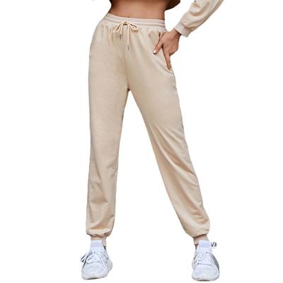 China 2022 spring and autumn women's high waist sports loose sweatpants breathable jogging pants for sale