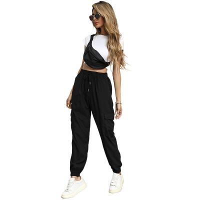 China Wholesale viable 2022 autumn and winter fashion casual sports jogging trousers women's outdoor cargo pants for sale