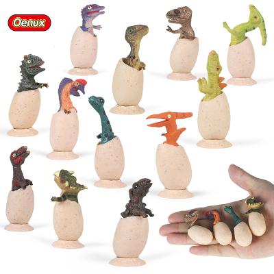 China Wholesale TPR Oenux Eggs Dinossaur Soft Miniature Dinosaur Eggs Toys Stegosaurus Carnotaurus Model Set Cake Toppers Kids Toy for sale