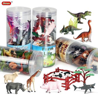 China ZOO Set Animal Action Figures Models Action Figures Collection Toy Oenux Wholesale Simulation Zoo Toy Sea Farm Wild Dinosaur Model Set School Project Learning Kids Christmas Gift for sale