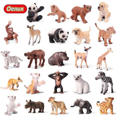 China Small Animals Model Miniature Toy Small Wild Africa Model PVC Animals Toy Oenux Wholesale Solid PVC Action Numbers Collection Miniature Action Number Cake Decoration for sale