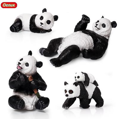 China Wholesale Home Decoration Kids Education Christmas Gift PVC Action Model Toy Simulation Wild Panda Raccoon Panda Action Figures Collection Toy Oenux for sale