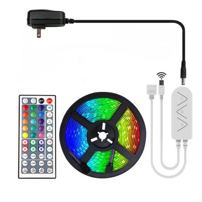 China Modren Tuya Wifi Smart Addressable RGB 5050 Led Lights Strip Ip65 Waterproof 5m Controller for sale