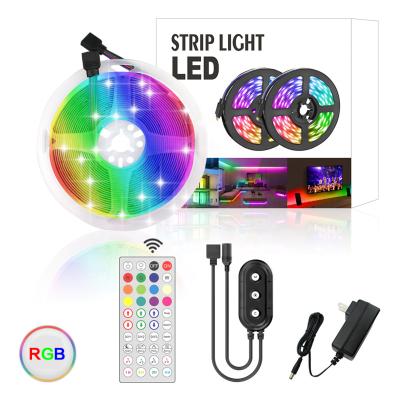 China Residential Similar To Dream Color Light Stripes Music LED Strip 5M Color 2835 Changing With 40 Key Remote For Home Decoration for sale