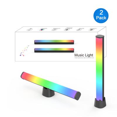 China Modern Responsive Sound Atmosphere Music Sound Control Up Led Strip Light Bar Reactive RGB Selection for sale