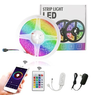 China Addressable RGB Pixel Residential LED Strip Light Connector 5050 Smart Light 5m Plants Flexible For TV for sale