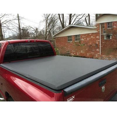 China Fancy Auto Spare Parts Folding Truck Bed Tonneau Cover Soft Triple Tonneau Cover For Dodge Ram 1500 for sale