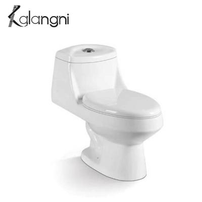 China Double-Flow Sanitary Ware Siphonic Washdown WC Bowl Sanitary One-Piece Composting Toilet for sale