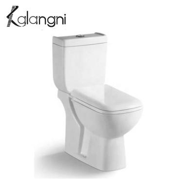 China Double-Flow Ceramic Sanitary Ware Bathroom Water Closet WC Two Piece Toilet for sale